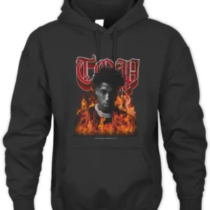 Top In Flames Hoodie