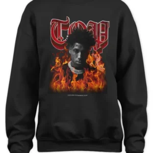 Top In Flames Sweatshirt