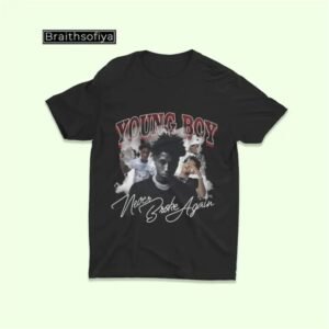 Young Boy Never Broke Again Vintage Black Shirt